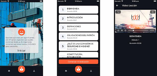 Android application Taddle Training screenshort