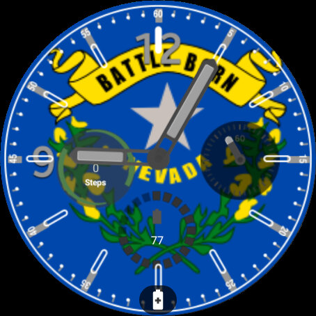 Nevada Flag Watchface Screen 3