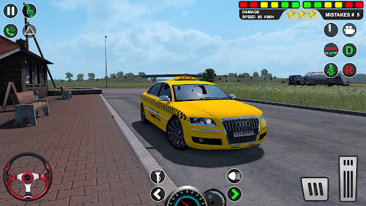 Captura de Pantalla 1 City Taxi Driver 3D: Taxi Game android
