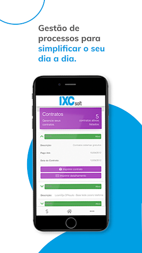 Android application Central do Assinante IXCSoft screenshort