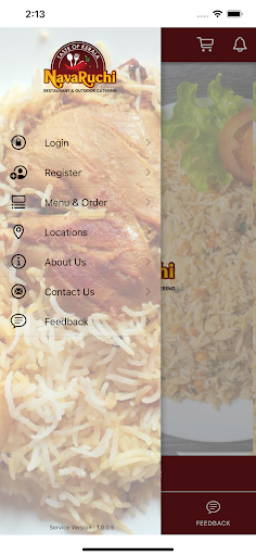 NavaRuchi Restaurant Screen 2