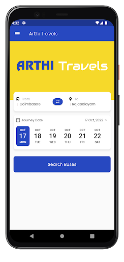 Arthi Travels Screen 2