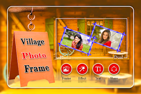 Village Dual Photo Frame