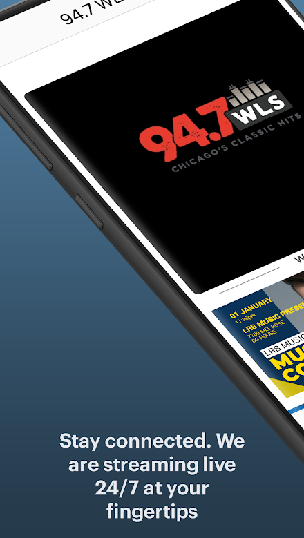 94.7 WLS-FM Screen 1