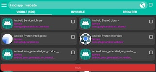 screenshot of Hide application - Hide app