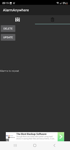 AlarmAnywhere Screen 2