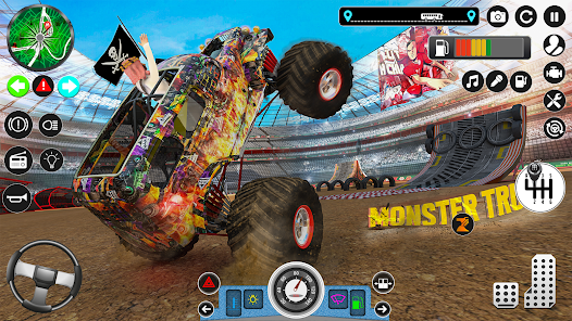 Monster Truck Stunts Racing 3D 1.32 APK + Mod (Unlimited money) for Android