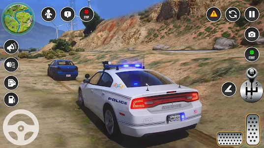 US police car 3d cop sim