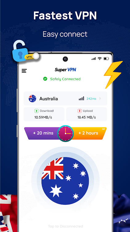 Australia VPN: Get Sydney IP - New - (Android)