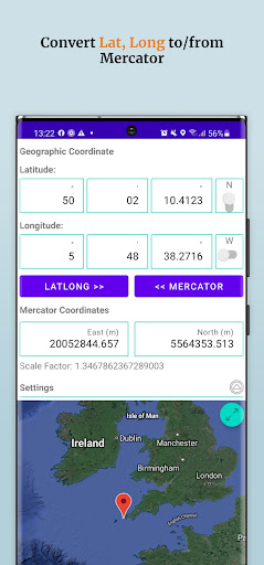 Mercator Projection Converter Screen 2