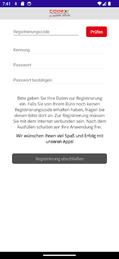 Codex BauApp Screen 2