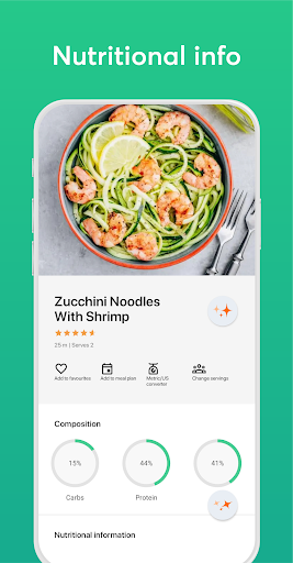 Screenshot of Diabetic Recipes App & Planner