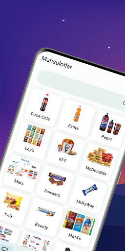 Android application Isroil Mahsulotlari screenshort