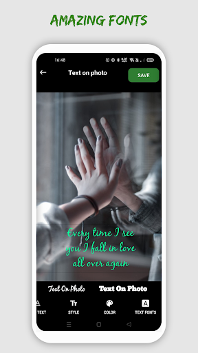 Screenshot of Text On Photo