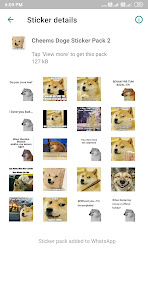 Screenshot 2 Cheems Doge Stickers for WA- D android