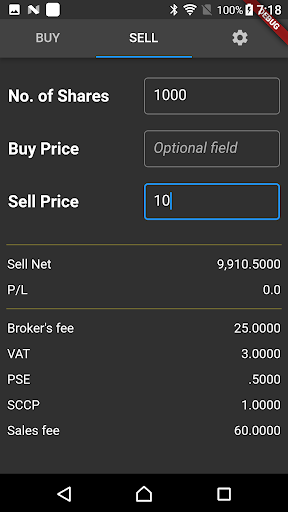 PSE Calculator Screen 3