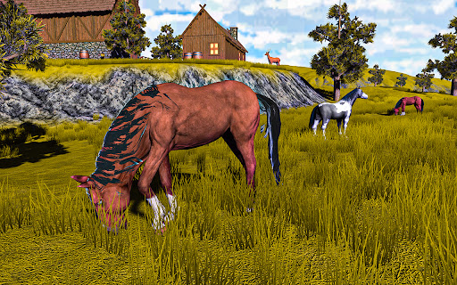 Wild horse family simulator 3D Screen 3