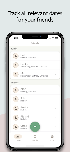 Android application Gifts - Gift List & Planner screenshort