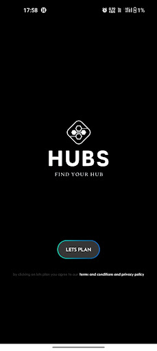 Android application Hubs screenshort