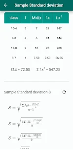 Sample standard deviation 2