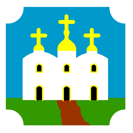 Christian pilgrim. Kiev logo