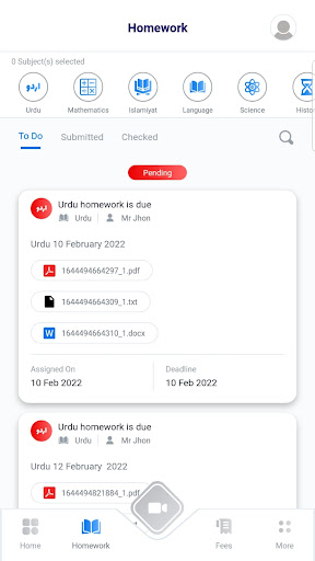 Tameerians LMS Screen 3