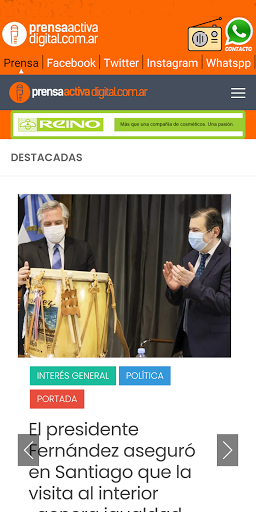 Android application Prensa Activa Digital screenshort