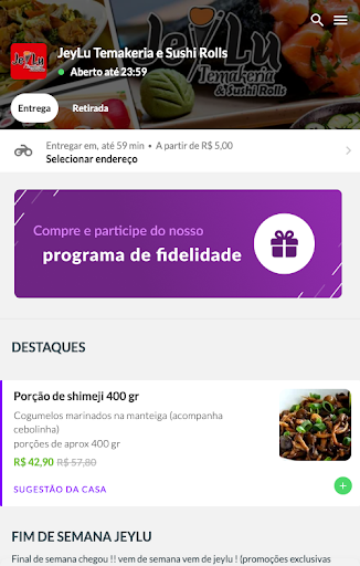 Android application Jeylu Temakeria screenshort