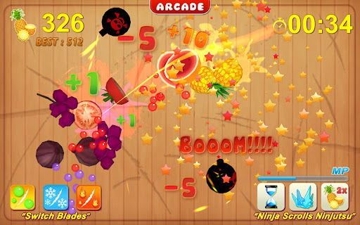 Fruit Cut Game Screen 2
