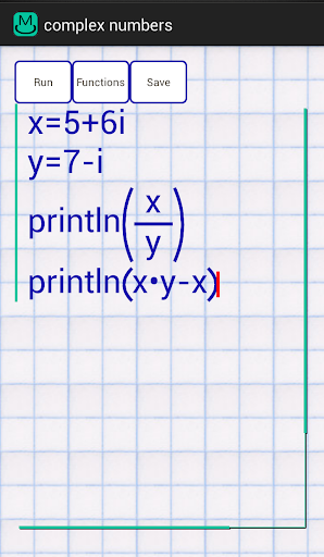 Screenshot of Math Codings