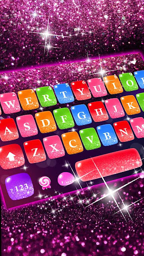 Android application Colorful Glitter Keyboard Them screenshort