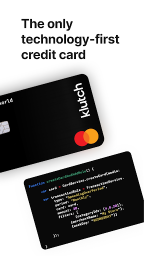 Android application Klutch Card screenshort