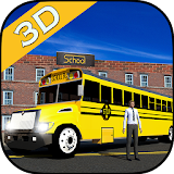 Town School Bus 3D icon