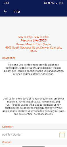 Percona Live Screen 3