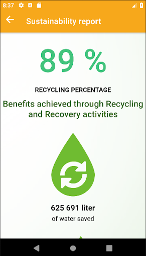 WastePlan Statistics Screen 2