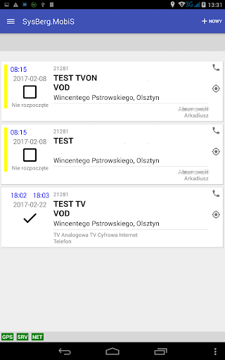 Android application SysBerg.MobiS Mobilny serwis screenshort