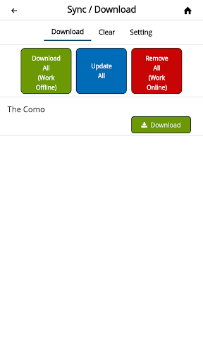 Android application The Como screenshort