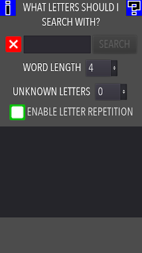 Android application WordFinder - Anagram screenshort