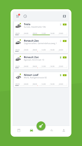 Android application edrive carsharing screenshort