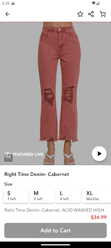 Screenshot of A Dream Boutique