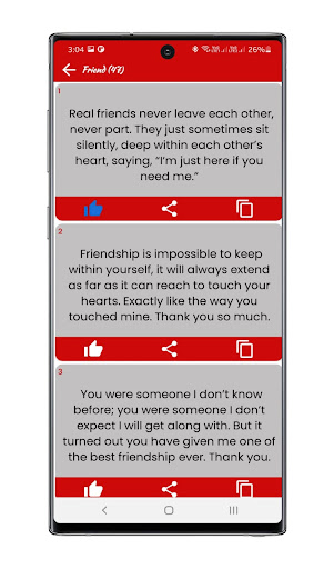 Love Messages Screen 3