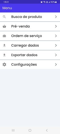 Android application Comercial screenshort