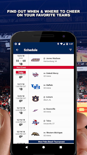 Dayton Flyers Gameday Screen 2