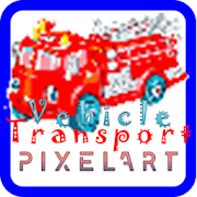 Vehicle Transportation - Color Pixel Art