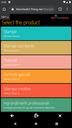 Android application OpticrapidBRUNICO screenshort