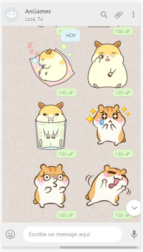 Hamsters Stickers Animados Screen 3