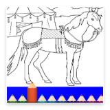 Coloring Book for Horse game icon