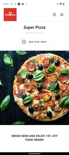 Android application Super Pizza Scunthorpe screenshort
