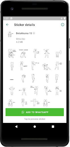 Animated Betakkuma WASticker