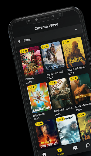 Cinema Wave HD: Movie/Tv Track Screen 2